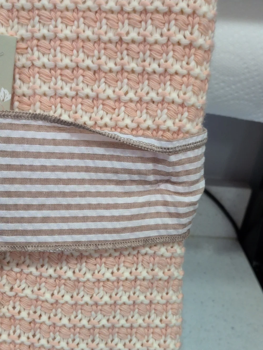 Lillian August Decorative Throw - Pink & Cream French Farmhouse 50x70 Beautiful